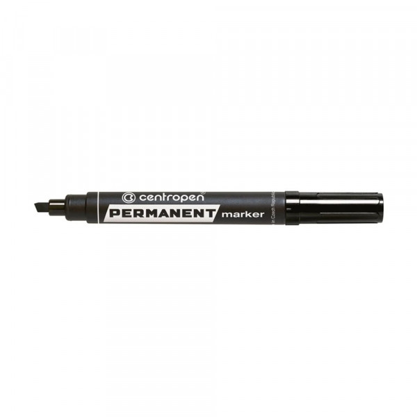 Permanent marker Centropen kosi vrh - Crna