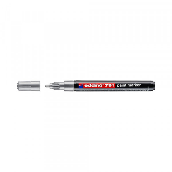 Marker Edding paint E-791, 1-2mm srebrna