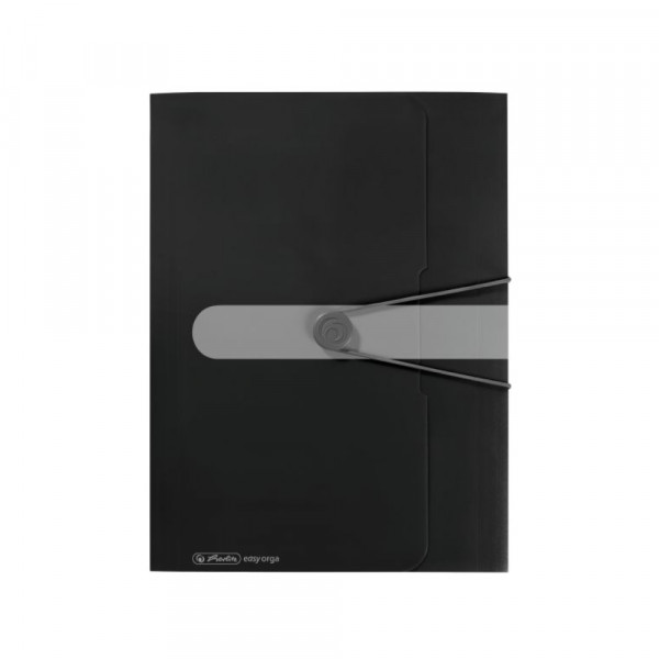 Fascikla Herlitz PVC sa gumicom A4 - Crna