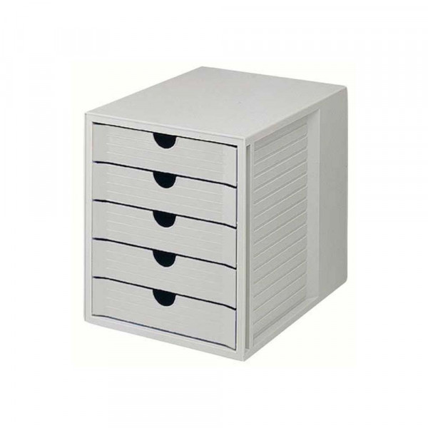 Police za dokumentaciju Han System Box 5 fioka - Siva