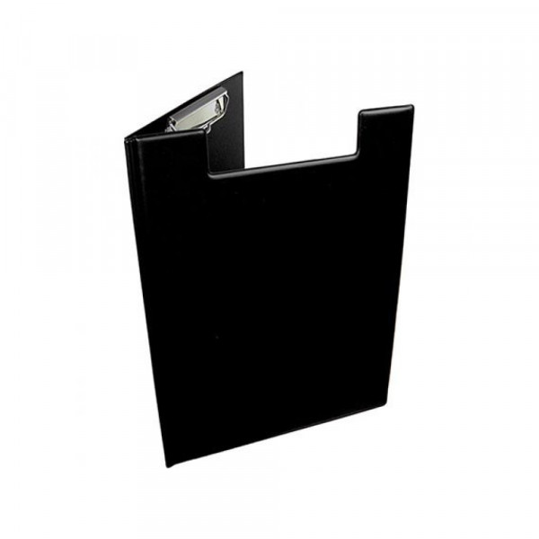 Podloga za pisanje sa klipsom i preklopom A4 plastificirana - Crna