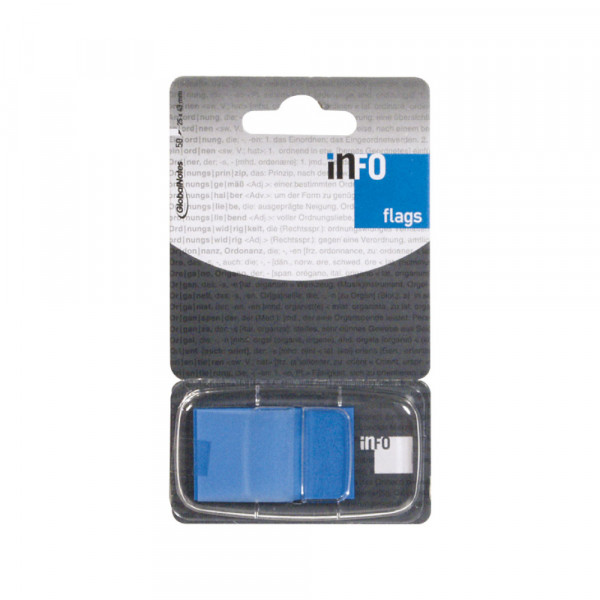 Page marker Info flags 25,4x43,2mm 50 listića  - Plava