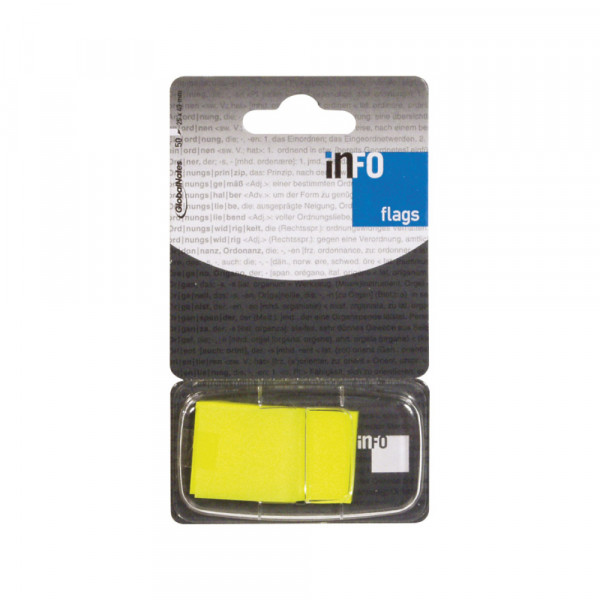 Page marker Info flags 25,4x43,2mm 50 listića  - Žuta