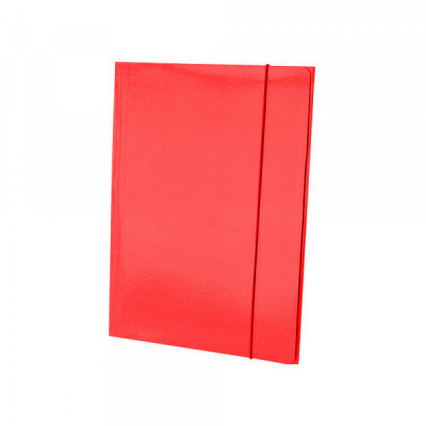 Fascikla kartonska plastificirana 600g u boji sa gumicom - Crvena