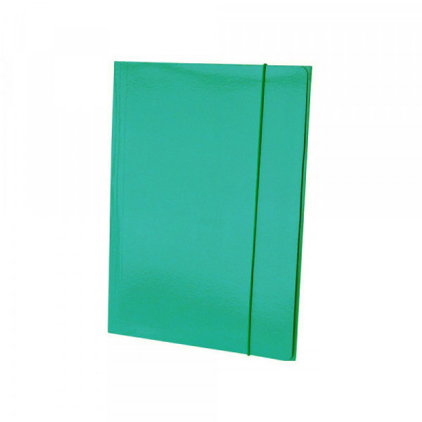 Fascikla kartonska plastificirana 600g u boji sa gumicom - Zelena