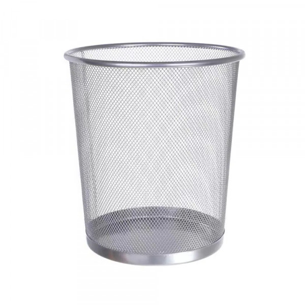 Korpa za otpatke žičana okrugla - Siva