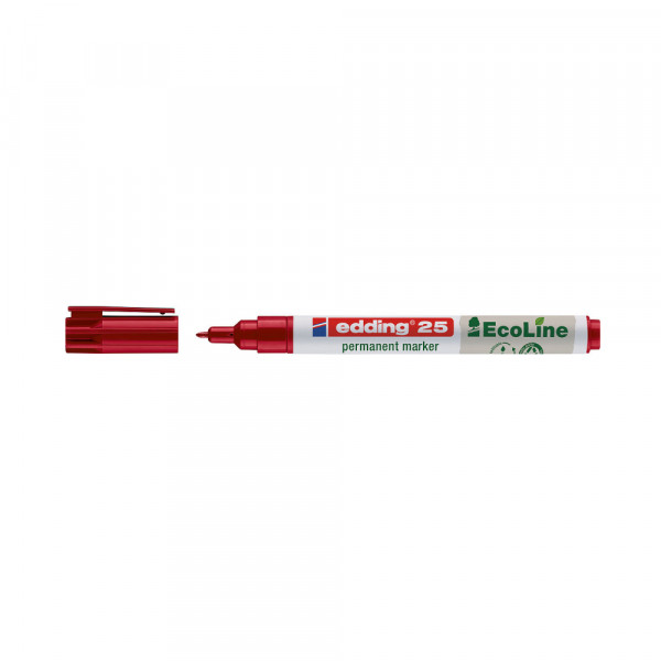 Permanent marker Edding E-25 EcoLine 1mm - Crvena