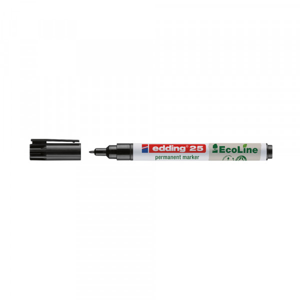 Permanent marker Edding E-25 EcoLine 1mm - Crna