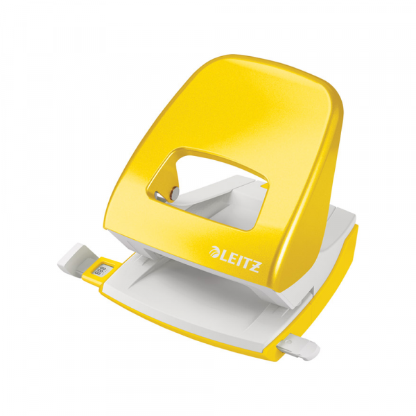 Bušač Leitz 5008 metalik / do 30 listova - Žuta