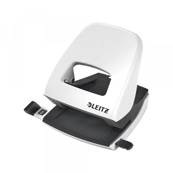 Bušač Leitz 5008 metalik / do 30 listova - Bela
