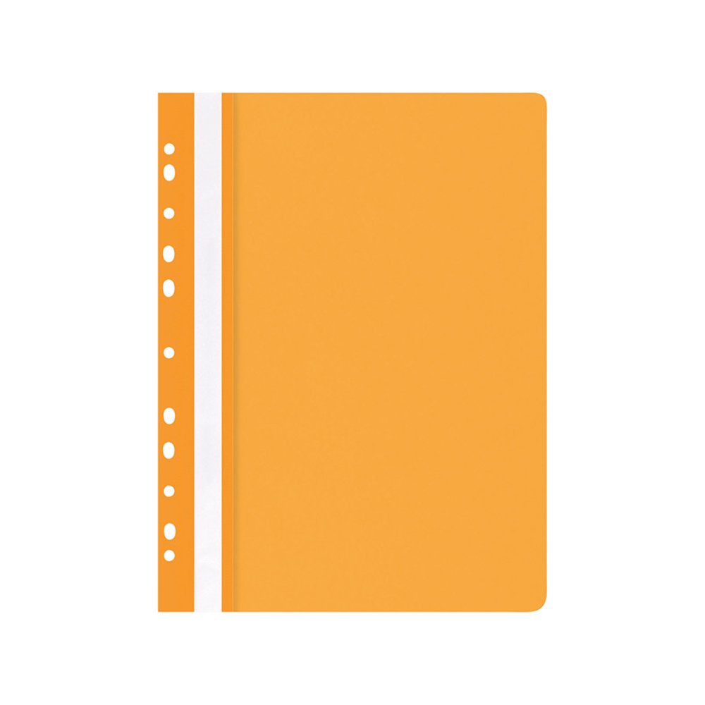 Fascikla PVC sa polumehanikom i perforacijom Donau - Narandžasta