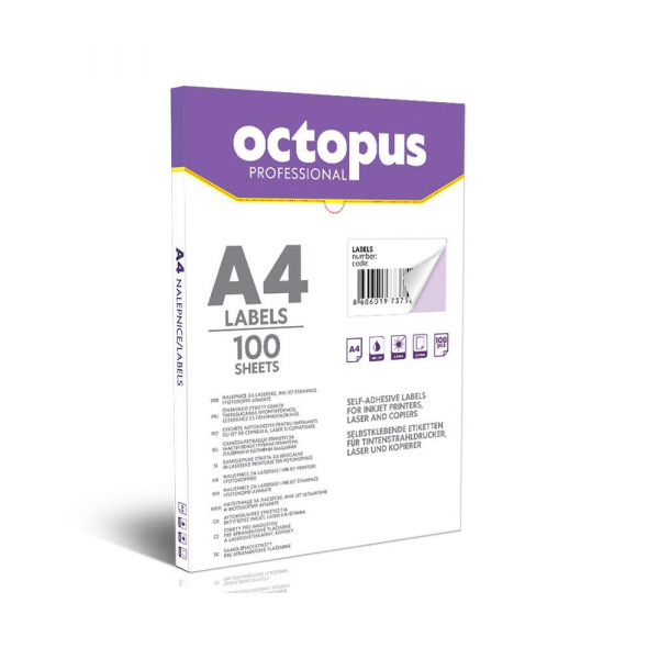 Nalepnice Octopus UNL-2507 A4/1 210x297 1/500