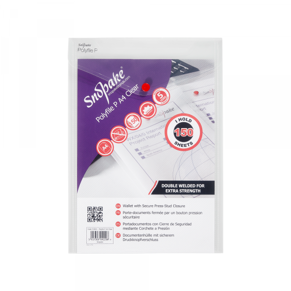 Fascikla pismo Snopake Superline Clear A4 uspravna 