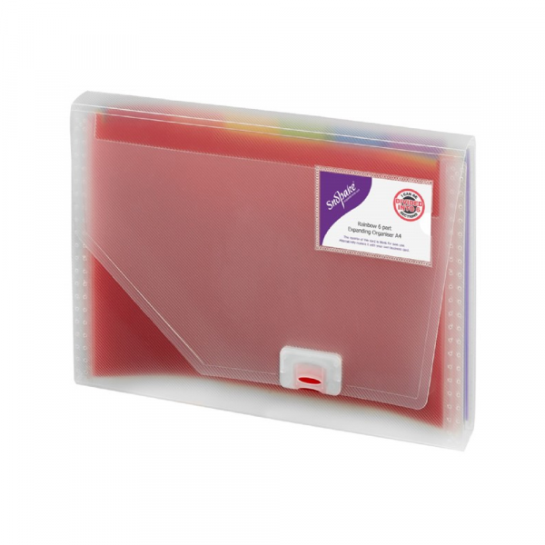 Fascikla A4 Snopake Rainbow sa 6 pregrada