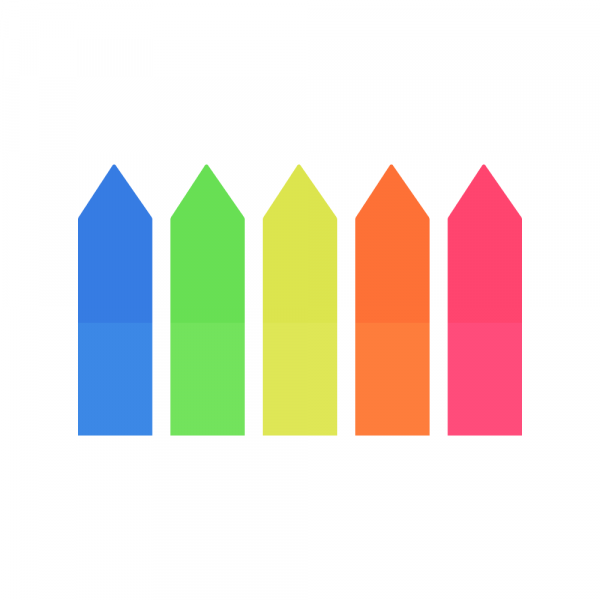 Indeksi strelice PVC 12mm x 45mm 5x25 kom