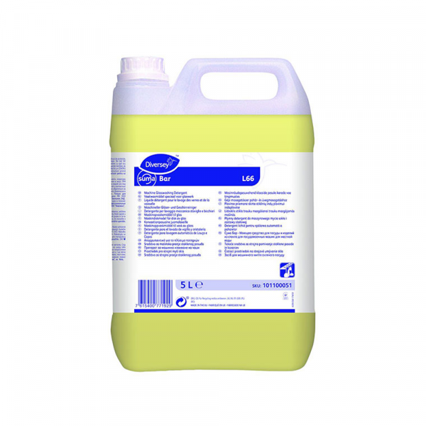 Sredstvo za mašinsko pranje čaša Diversey Suma Bar L66 5 lit
