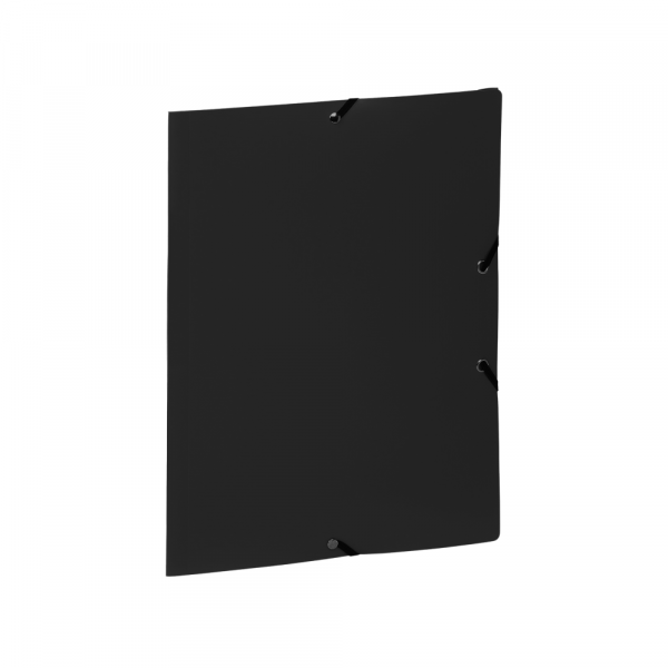 Fascikla Viquel PVC sa gumicom - Crna