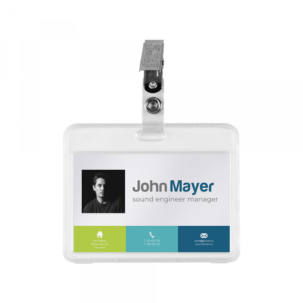 Držač za ID kartice Persona Plus PVC 97x76mm sa šitapljkom