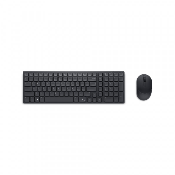 Tastatura + miš Dell KM555 Pro Compact Silent US - Crna