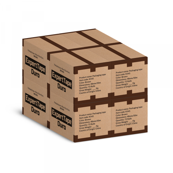 Samolepljiva traka ExpertTape Duro 48x50 /45 mikrona/ mat - 8 kutija (576 traka)