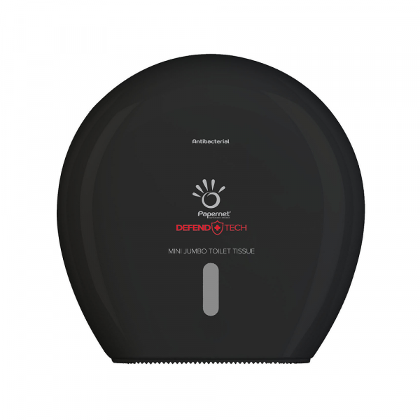 Dispenzer za toalet papir Papernet Defend Tech Mini Jumbo - Crna