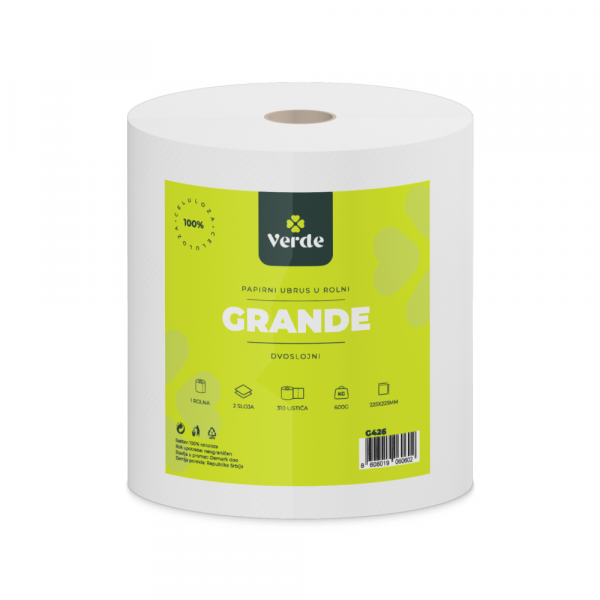 Ubrus Verde Grande, dvoslojni 600g 1/1
