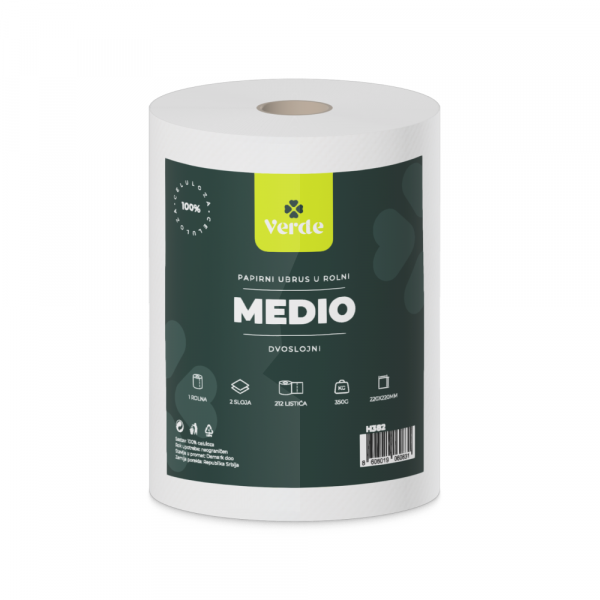 Ubrus dvoslojni jumbo VERDE Medio 350g
