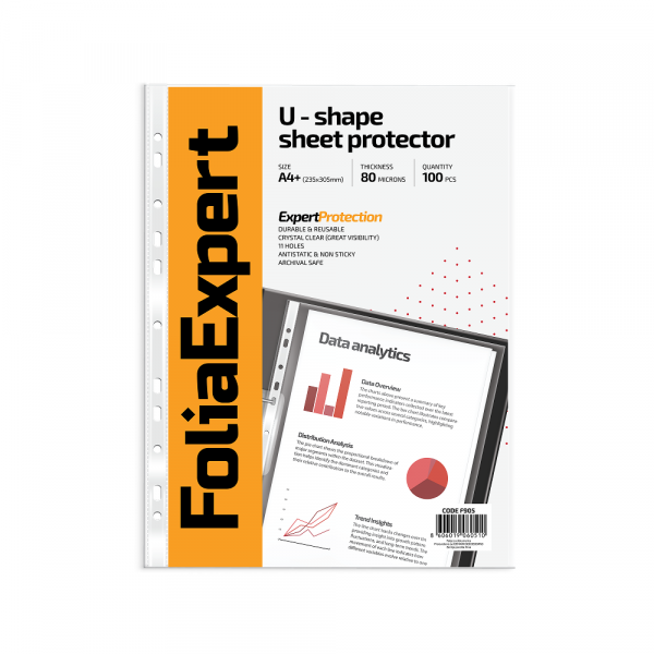 U folija FoliaExpert 80mic A4+ Crystal 1/100