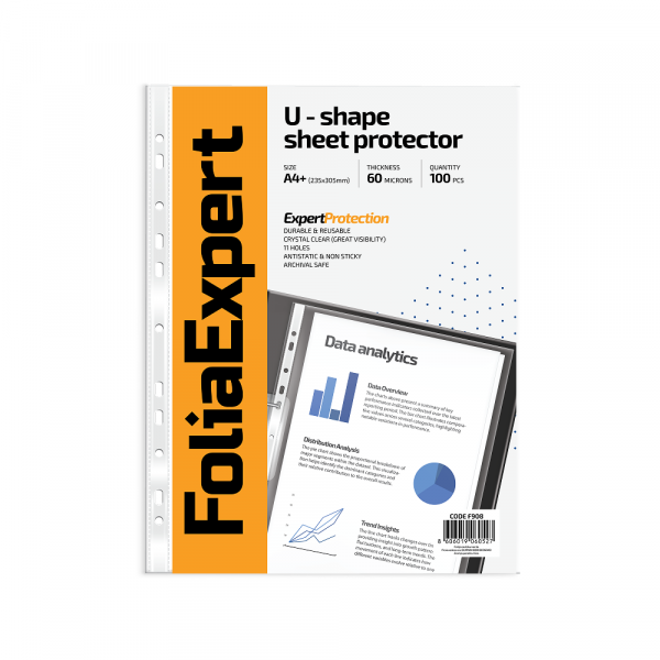 U folija FoliaExpert 60mic A4+ Crystal 1/100