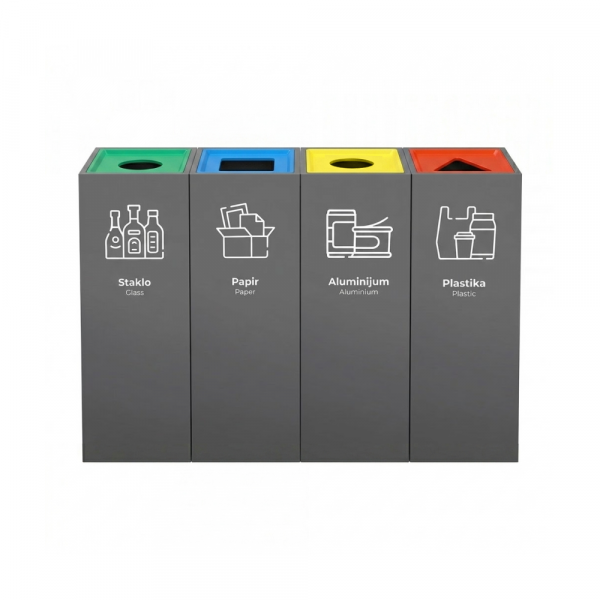 Set kanti za reciklažu 4u1 Mark - Antracit