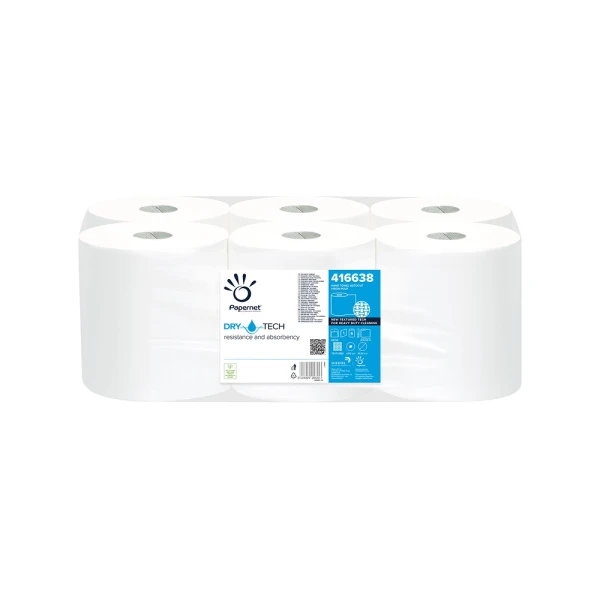 Ubrus za dispenzer Papernet Dry Tech autocut 300m 6 rolni, jendoslojni