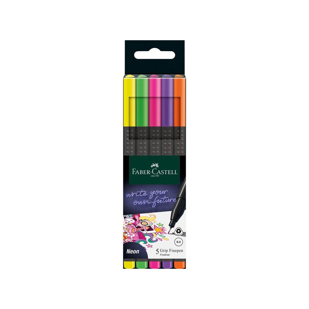 Flomaster Lajner Faber Castell 0.4mm 1/5 - Neon