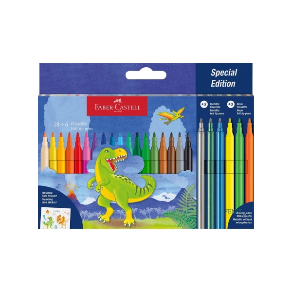 Flomaster školski Faber Castell Dinosaurus 1/24
