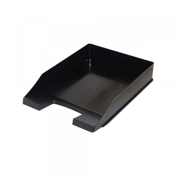 Polica za dokumenta horizontalna PVC - Crna