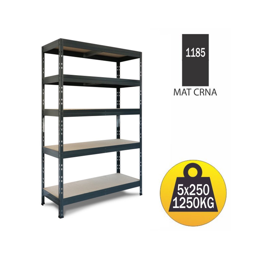 Polica metal-medijapan 180x120x45