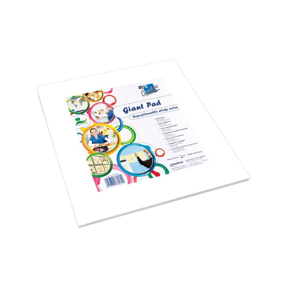 Blok samolepljiv Info Notes Creative Giant Pad 300x300mm 50l - Bela