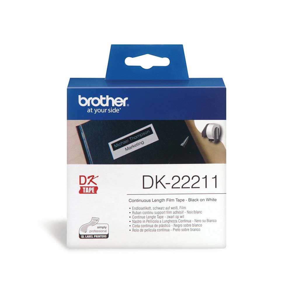 Kontinuirana film traka lepljiva bela Brother DK22211 29mm x 15.24m