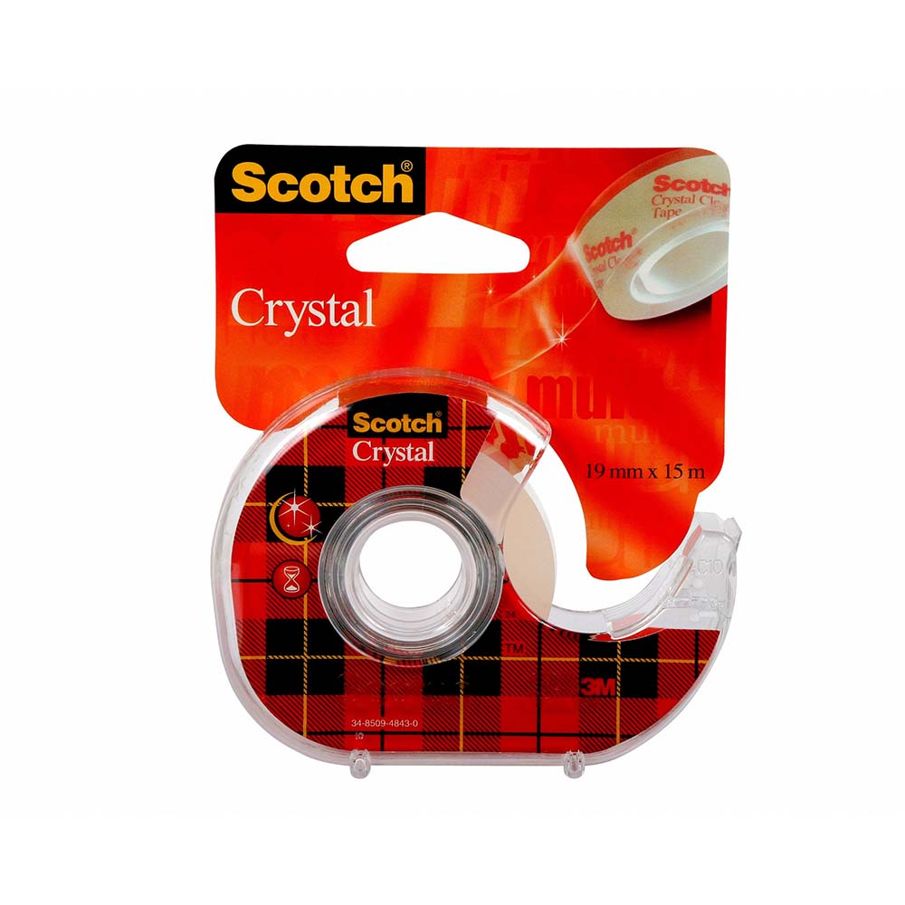 Lepljiva traka Scotch Crystal 600 na stalku 19mm x 7.5m