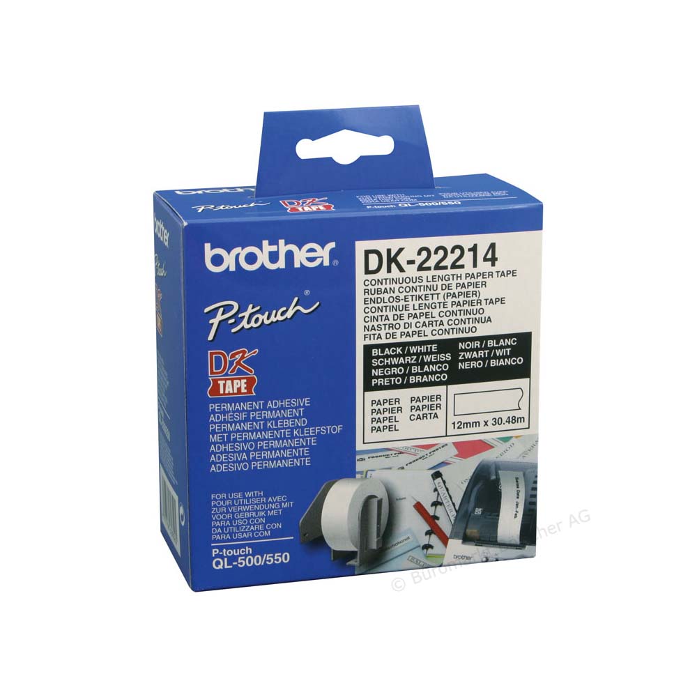 Kontinuirana traka lepljiva bela Brother DK22214 12mm x 30.48m