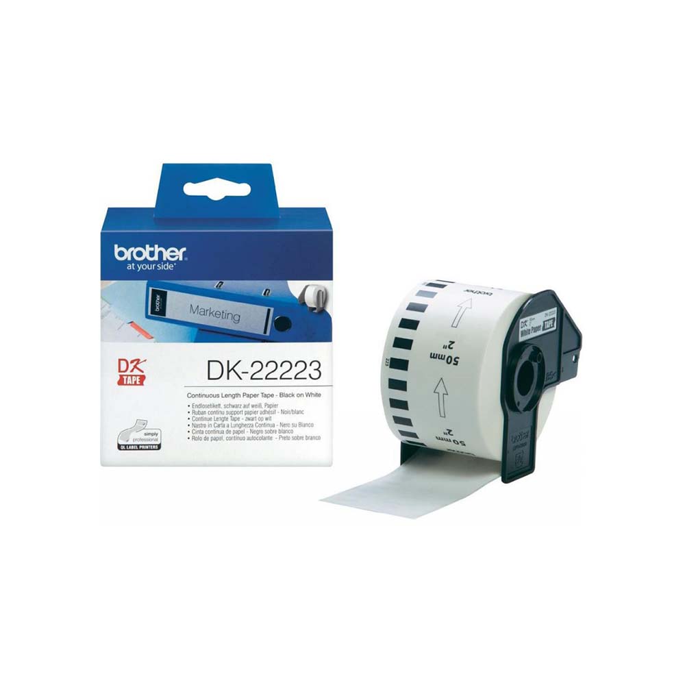 Kontinuirana traka lepljiva bela Brother DK22223 50mm x 30.48m