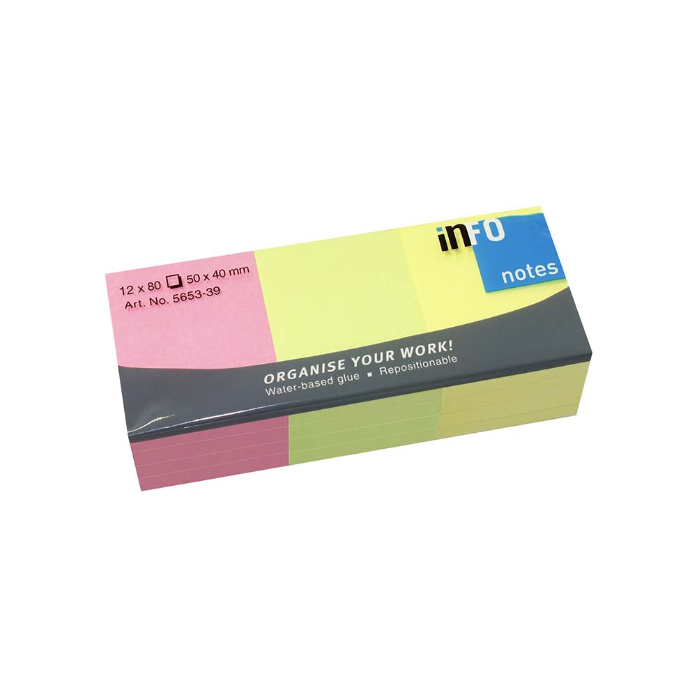 Samolepljivi listići Info Notes 50x40mm 12x80 listića