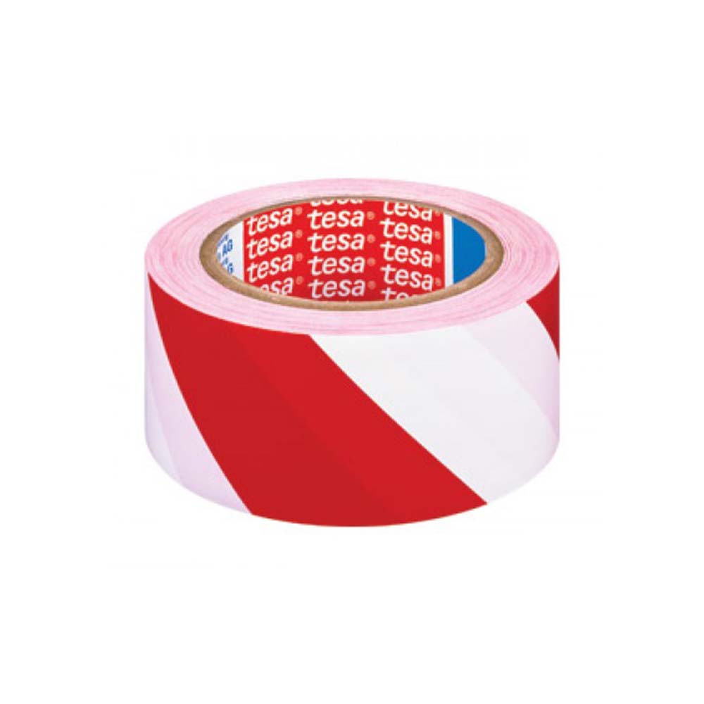 Traka za označavanje Tesa bela/crvena