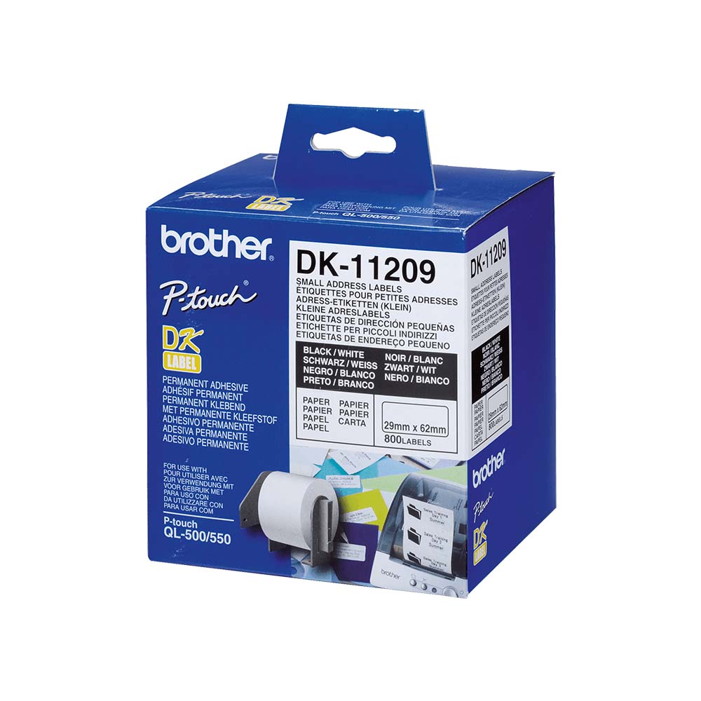 Nalepnica za adrese mala Brother DK11209 29mm x 62mm x 800kom