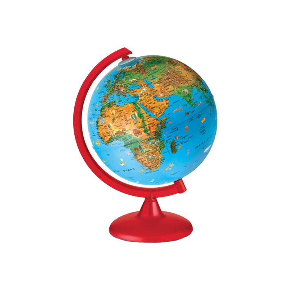 Globus 25 cm sa svetlom zoološki