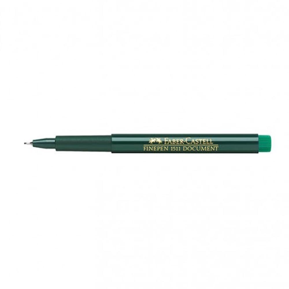 Flomaster lajner Faber Castell 1511 0.4mm - Zelena