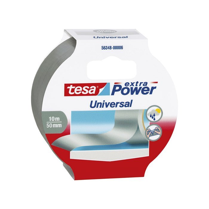 Traka lepljiva 50mm/10m Extra Power Tesa 56348 blister - Srebrna