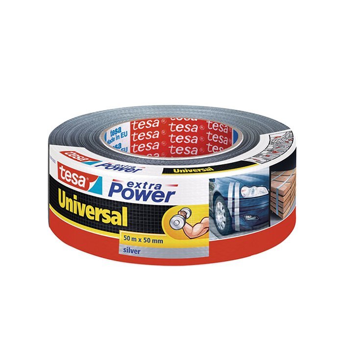 Traka lepljiva 50mm/50m Extra Power Tesa 56389 - Srebrna