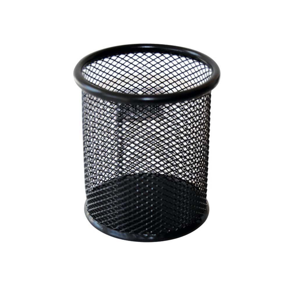 Čaša za olovke žičana okrugla - Crna