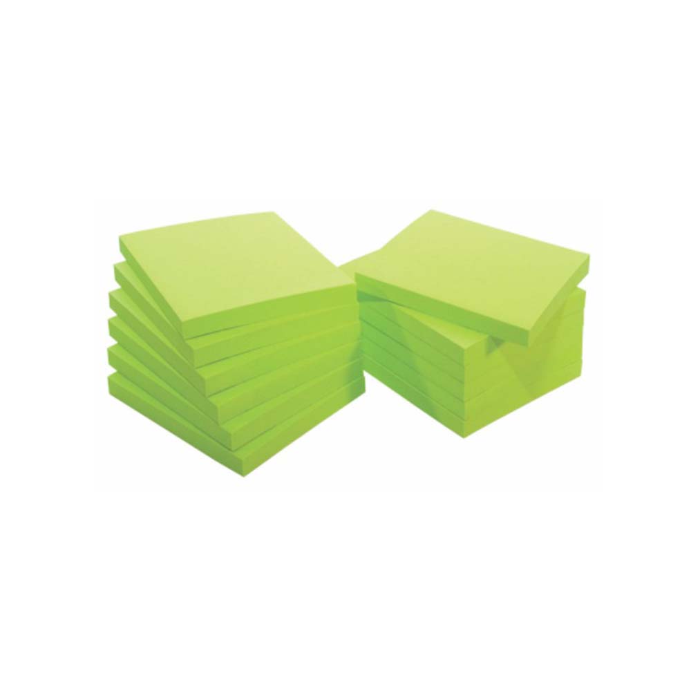 Samolepljivi listići Fornax 80 lis, 75x75mm neon - Zelena
