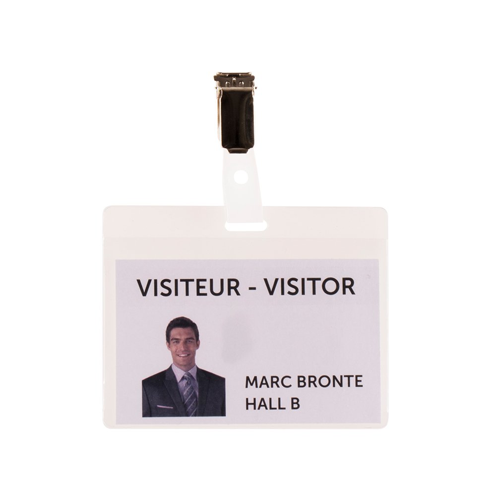 Držač ID kartica Tarifold 103x82,5mm sa štipaljkom 1/25 - Transparent